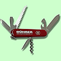 Taschenmesser rot, Bührer Logo