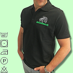 Polo-Shirt  schwarz